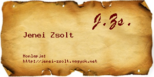 Jenei Zsolt névjegykártya